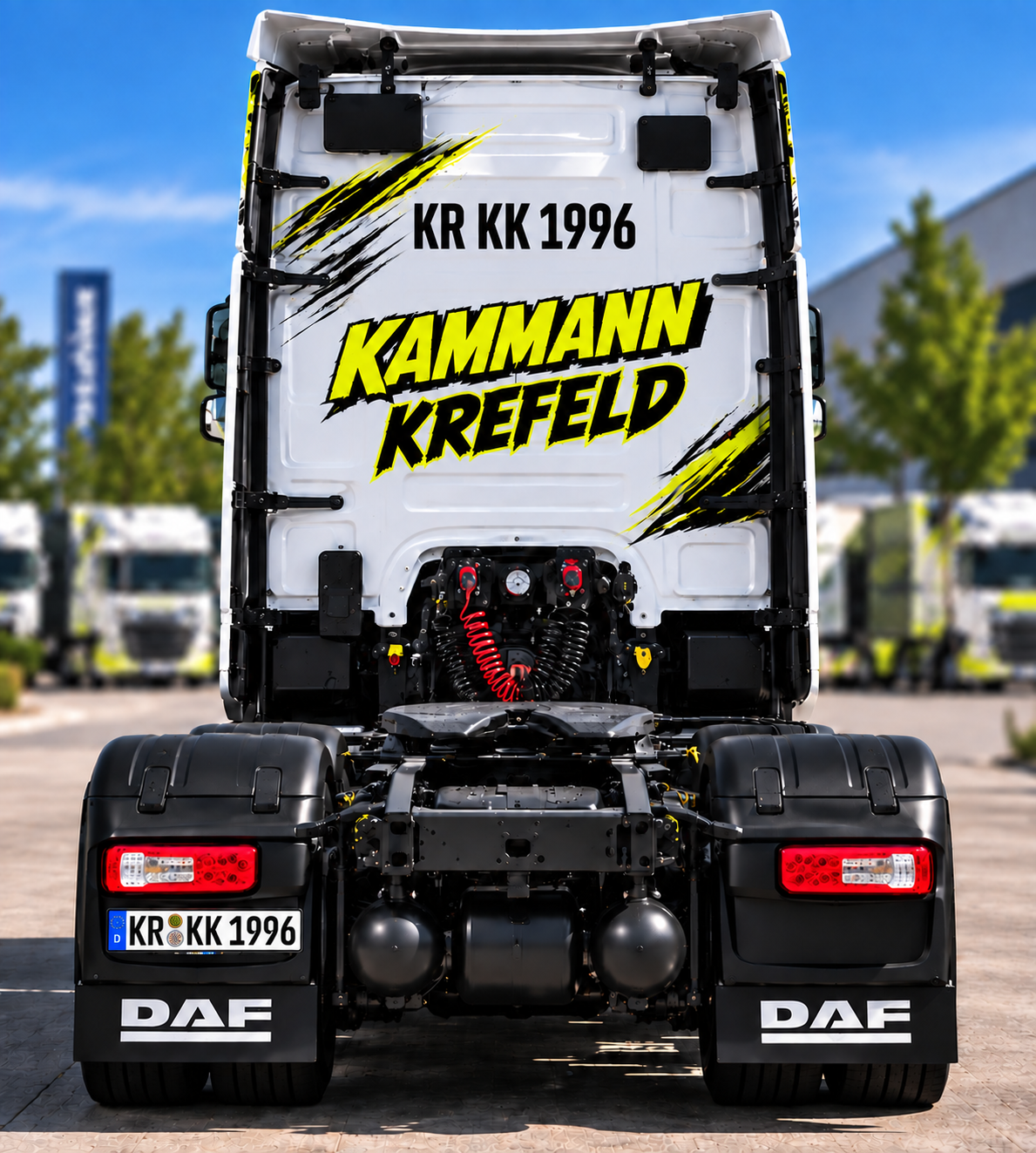 KAMMANN Lkw im neuen Fahrzeugdesign – Heckansicht